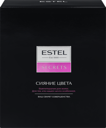 Изображение товара Набор подарочный женский ESTEL Сияние цвета для окрашенных и мелированных волос: Шампунь-хайлайтер + Бальзам-хайлайтер + Спрей-термозащита, 920г
