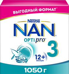 Изображение товара Молочко NAN 3 Optipro, с 12 месяцев, 1050г