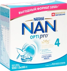 Молочко NAN 4 Optipro, с 18 месяцев, 1050г