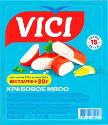 Изображение товара Крабовое мясо VICI 200+20г, 220г
