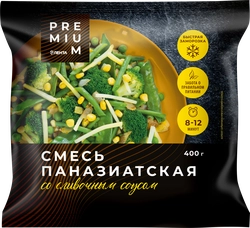 Смесь овощная ЛЕНТА PREMIUM Паназиатская, с соусом, 400г