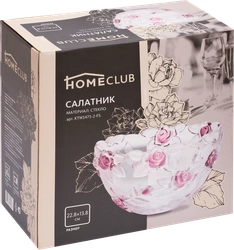 Салатник HOMECLUB Flowers 22,8см стекло