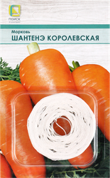 Изображение товара Семена ПОИСК Морковь Шантенэ Королевская, на ленте, 8м