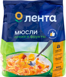 Изображение товара Мюсли фруктово-ореховые ЛЕНТА, 400г