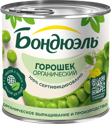 Изображение товара Горошек зеленый БОНДЮЭЛЬ Органик, 400г
