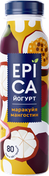 Йогурт питьевой EPICA с маракуйей и мангостином 2,5%, без змж, 260г