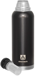 Термос вакуумный для напитков АРКТИКА 1.2л, с ситечком, черный, Арт. 106- 1200С