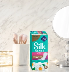 Прокладки ежедневные OLA! Silk sense Daily Large deo ромашка, 20шт