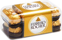 Конфеты FERRERO ROCHER из молочного шоколада с кремовой начинкой, 200г