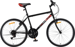 Велосипед Life 26" 18 скоростей, черно-красный, черно-бирюзовый, Арт. 
LFE26ST-M