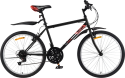 Велосипед Life 26" 18 скоростей, черно-красный, черно-бирюзовый, Арт. 
LFE26ST-M