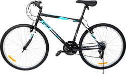 Велосипед Life 26" 18 скоростей, черно-голубой, Арт. LFE26ST-M