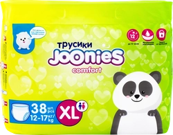 Подгузники-трусики детские JOONIES Comfort XL 12–17кг, 38шт