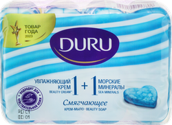 Изображение товара Крем-мыло DURU 1+1 Морские минералы, 4x80г