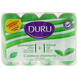 Крем-мыло DURU 1+1 Зеленый чай, 80г