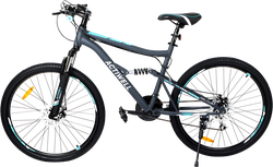Велосипед горный ACTIWELL Hurricane 27,5", цвет графит, голубой, Арт. 
HUR26AL-U