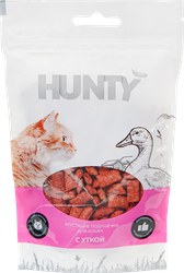 Изображение товара Лакомство для кошек HUNTY Хрустящие подушечки c уткой, 60г