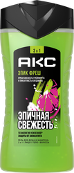 Изображение товара Гель для душа и шампунь мужской АКС Epic fresh 3в1 Яркая свежесть грейпфрута и пикантность кардамона, 250мл