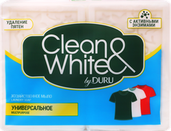 Изображение товара Мыло хозяйственное CLEAN&WHITE by DURU универсальное, 2x120г
