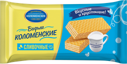 Изображение товара Вафли КОЛОМЕНСКОЕ Сливочные традиционные, 200г