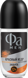 Изображение товара Дезодорант роликовый мужской ФА Men Красный кедр, 50мл