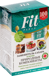 Заменитель сахара FITPARAD Стевия №10, в стиках, 100шт
