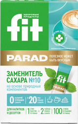 Изображение товара Заменитель сахара FITPARAD Стевия №10, в стиках, 100шт