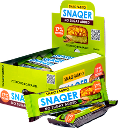 Батончик SNAQ FABRIQ Фисташка и карамель, глазированный, 50г
