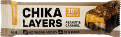 Батончик протеиновый CHIKALAB Chika Layers Соленая карамель и арахис, глазированный, 60г