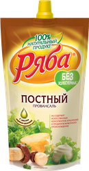 Изображение товара Соус майонезный РЯБА Постный Провансаль 50%, 372г