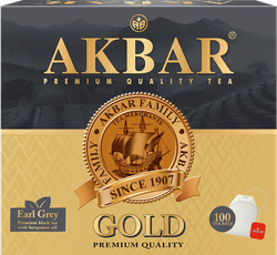 Изображение товара Чай черный AKBAR Граф Грей байховый мелкий с ароматом бергамота, 100пак
