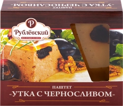 Паштет РУБЛЁВСКИЙ Утка с черносливом, категория Б, 200г