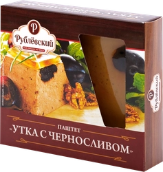 Паштет РУБЛЁВСКИЙ Утка с черносливом, категория Б, 200г