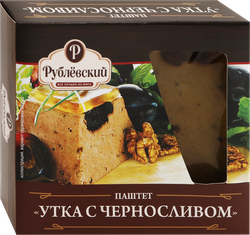 Паштет РУБЛЁВСКИЙ Утка с черносливом, категория Б, 200г