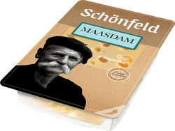 Сыр SCHONFELD Маасдам 45%, нарезка, без змж, 125г