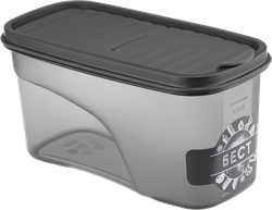 Изображение товара Емкость для сыпучих продуктов IDEA Бест, графитовый, 1л
