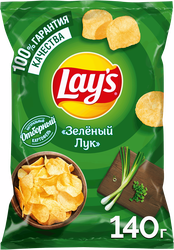 Изображение товара Чипсы картофельные LAY'S Молодой зеленый лук, 140г
