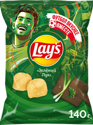 Изображение товара Чипсы картофельные LAY'S Молодой зеленый лук, 140г