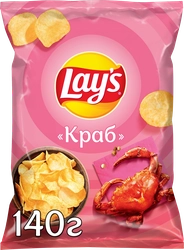Чипсы картофельные LAY'S Краб, 140г