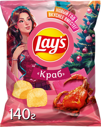 Изображение товара Чипсы картофельные LAY'S Краб, 140г