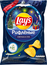 Чипсы картофельные LAY'S Сметана и лук, 140г
