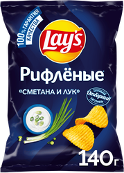 Изображение товара Чипсы картофельные LAY'S Сметана и лук, 140г