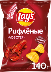 Изображение товара Чипсы картофельные LAY'S Рифленые Лобстер, 140г