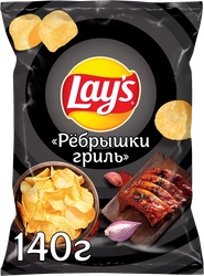 Чипсы картофельные LAY'S Ребра на гриле, 140г