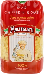 Макароны MALTAGLIATI Chifferini Rigati № 038, 450г