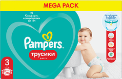 Изображение товара Подгузники-трусики для мальчиков и девочек PAMPERS Pants Mega Midi 6–11кг, 104шт