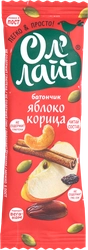Батончик фруктово-ореховый ОЛ'ЛАЙТ Яблочный, с корицей, 30г