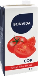 Сок BONVIDA Томатный с солью, 2л