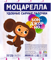 Изображение товара Сыр БОНДЖОРНО моцарелла палочки мдж45% без змж