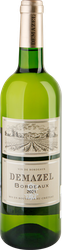 Изображение товара Вино DEMAZEL Бордо белое сухое, 0.75л